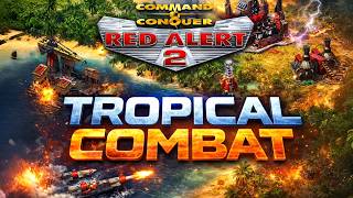 Red Alert 2 | Tropical Combat | (7 vs 1   Superweapons)