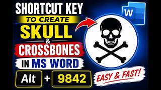 MS Word Shortcut Key to Create Skull & Crossbones ☠️ screenshot 5