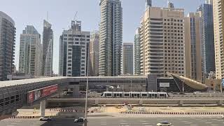 Dubai Metro, redline station Dubai Internet City to Jebel Ali (seaside view)