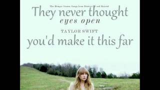 Taylor Swift Eyes Open Lyrics