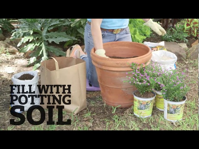 Soil-Saving Trick for Deep Pots 