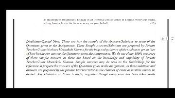 begla 138 solved assignment 2023-24 /IGNOU begla 138 solved Assignment 2023-24 / Watsapp 8228091239