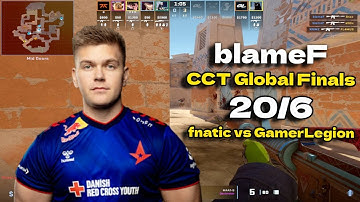 CS2 POV fnatic blameF (20/6) vs GamerLegion (Anubis) @ CCT Global Finals 2024