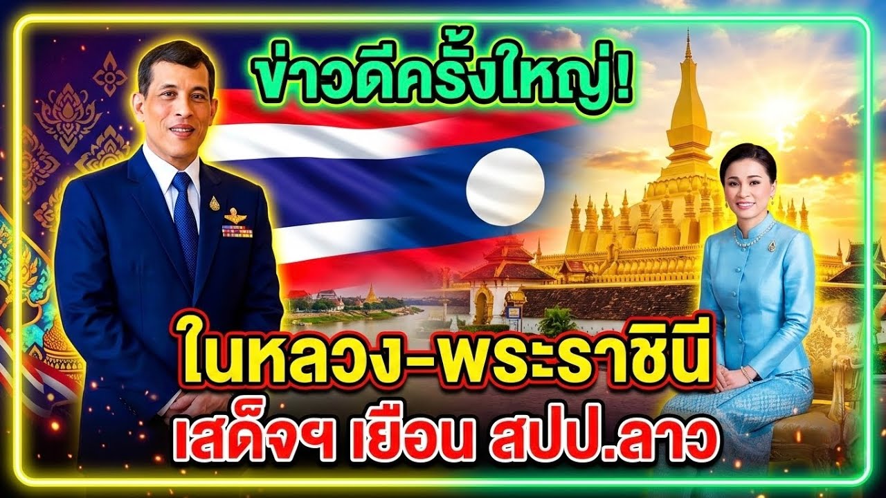 ข่าวดีครั้งใหญ่!ในหลวง-พระราชินีเสด็จฯ เยือน สปป.ลาว.🔥😱