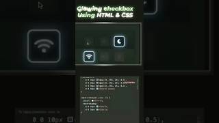 animated glowing checkbox Using HTML & CSS #GlowingCheckbox#HTMLCSS#CSSAnimation#NeonUI#WebDesign