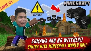 Gumawa Ako ng Witcher Inatake Ako Napaka-Delikado!  - Minecraft Part 41