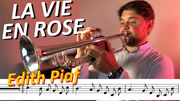 La Vie en Rose - Trumpet (with Sheet Music / Notes)