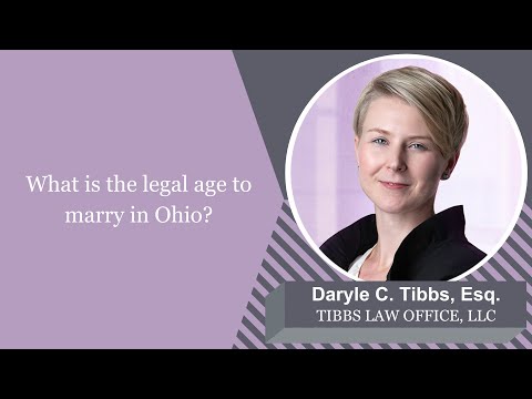 वीडियो: ओहियो में शादी के लिए कानूनी उम्र क्या है?