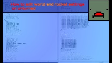 How to edit world and rocket settings on Unturned