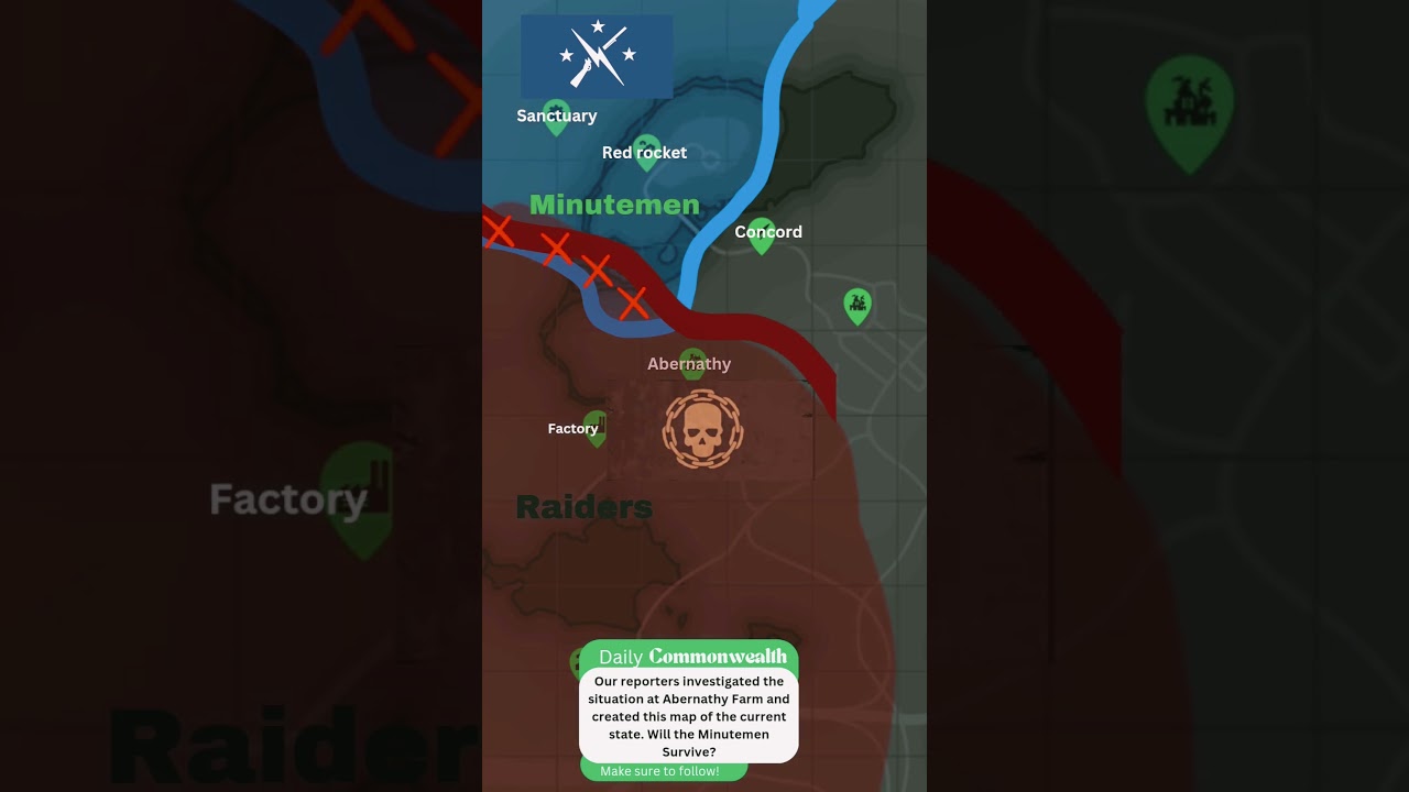 Minutemen live map losing the battle of Abernathy. 