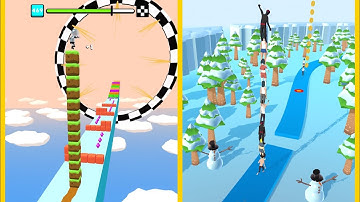 Cube Surfer  Vs Tower Run : Gameplay Walkthrough Part 3 - Level 1-9999 All Level (iOS, Android)