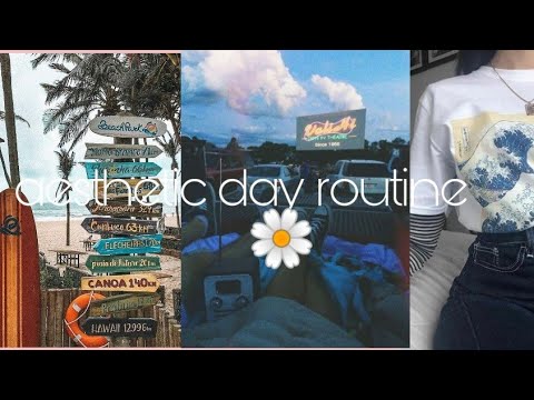 Aesthetic day routine 🍉🌼 - YouTube