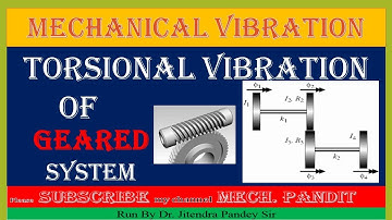 MV86 Torsional Vibration of Geared System II Gear Inertia II Multi Degree of Freedom System