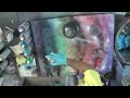 Spray paint art easy beginner planets chakra rainbow galaxy #shorts #shortvideo #shortsvideo