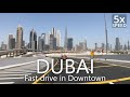 4K Driving under Dubai skyscrapers#2 E44, 11- Al Asayel St. - Al A'amal St.[UAE Drive#3-3]