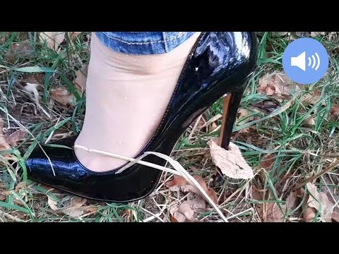 74 – schöner Herbstspaziergang, Entspannung & relaxen in der Natur in Nylons & Pumps :)