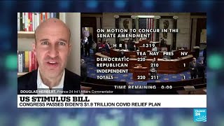 US stimulus bill: Congress passes Bidens $1.9 trillion Covid-19 relief plan