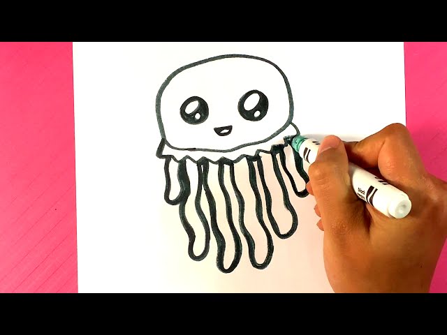 how to draw a cute jellyfish