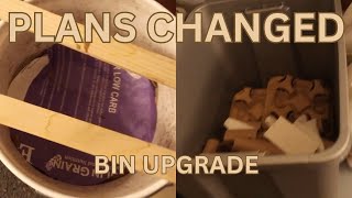 Merging Bin Plans Changed | Upgrading Bin 4 to an 18-Gallon Tote