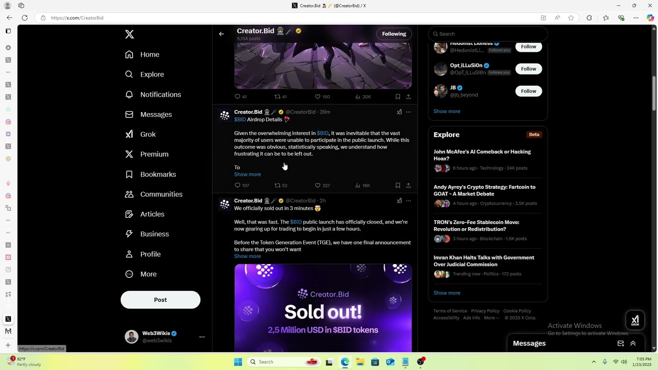 The Creator $BID Airdrop Just Got Very Huge. Could Be $60m Shared. 1 Week Left! 