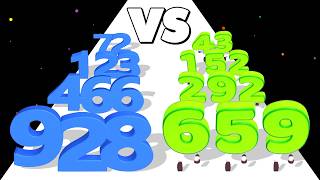 NUMBER STACK /vs DIGIT RUN 3D ✦ ASMR Gameplay Android iOS • Satisfying Mobile Game Playthrough! screenshot 4