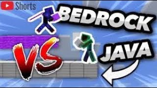 Java Bridging Vs Bedrock Bridging #Shorts