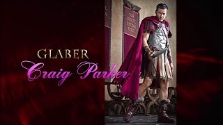 Craig Parker. Glaber. Spartacus. On set.