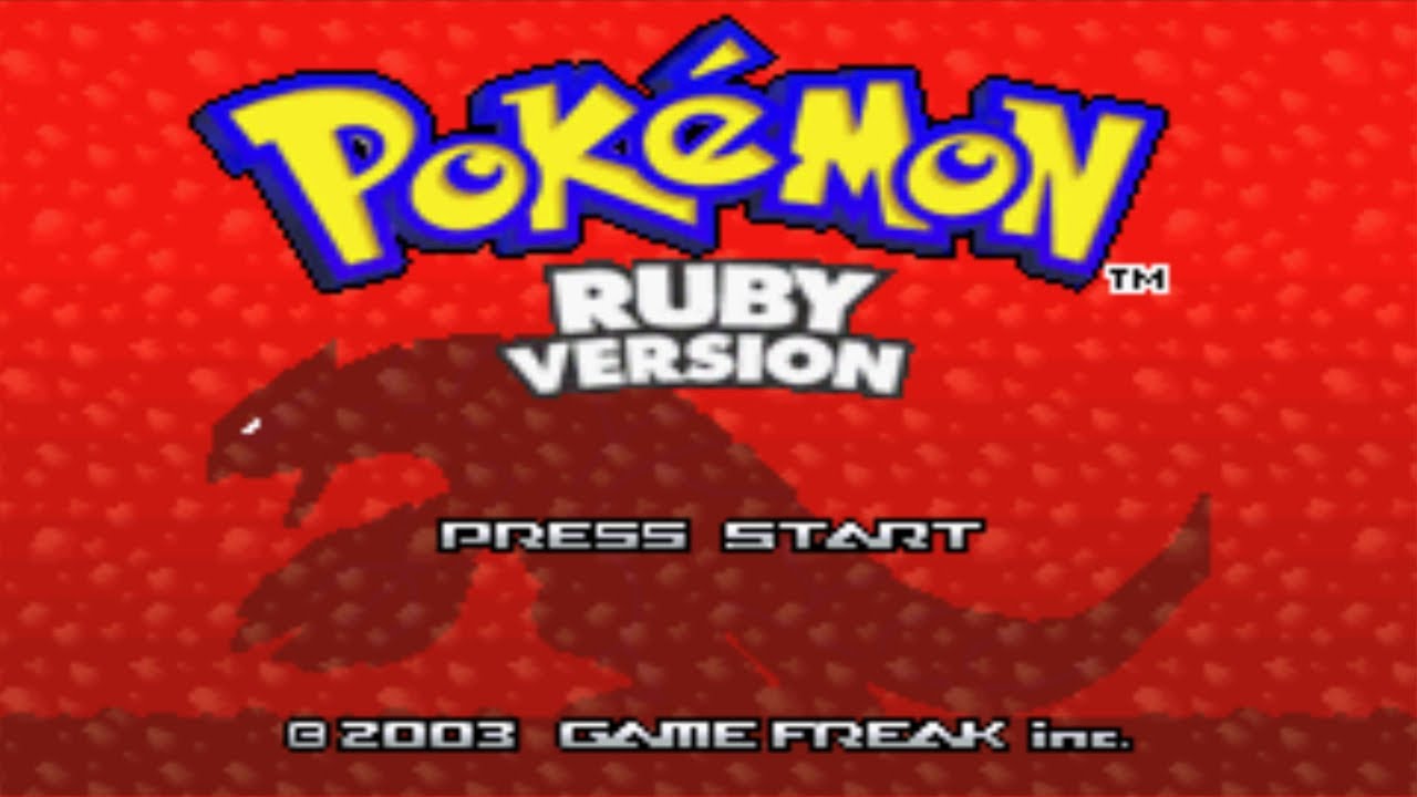 Ruby Screen Pokémon Ruby Version Intros and Title Screen (GBA) - YouTube