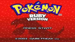 Pokémon Ruby Version Intros and Title Screen (GBA)