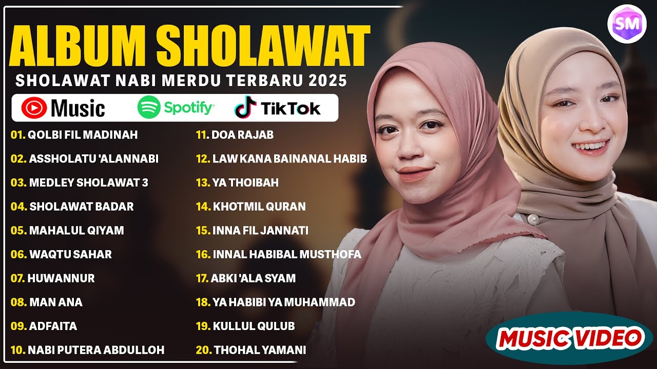 SHOLAWAT MERDU ALMA ESBEYE & NISSA SABYAN FULL ALBUM TERBAIK 2025 | SHOLAWAT VIRAL PALING DI CARI