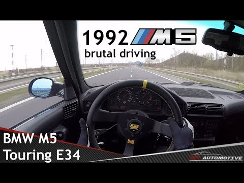 BMW M5 (E34) Touring POV Test Drive + Acceleration 0 - 240 km/h