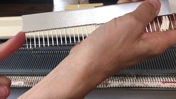 Cast-on Directly to Newer Style Brother Knitting Machine Cast-on Comb
