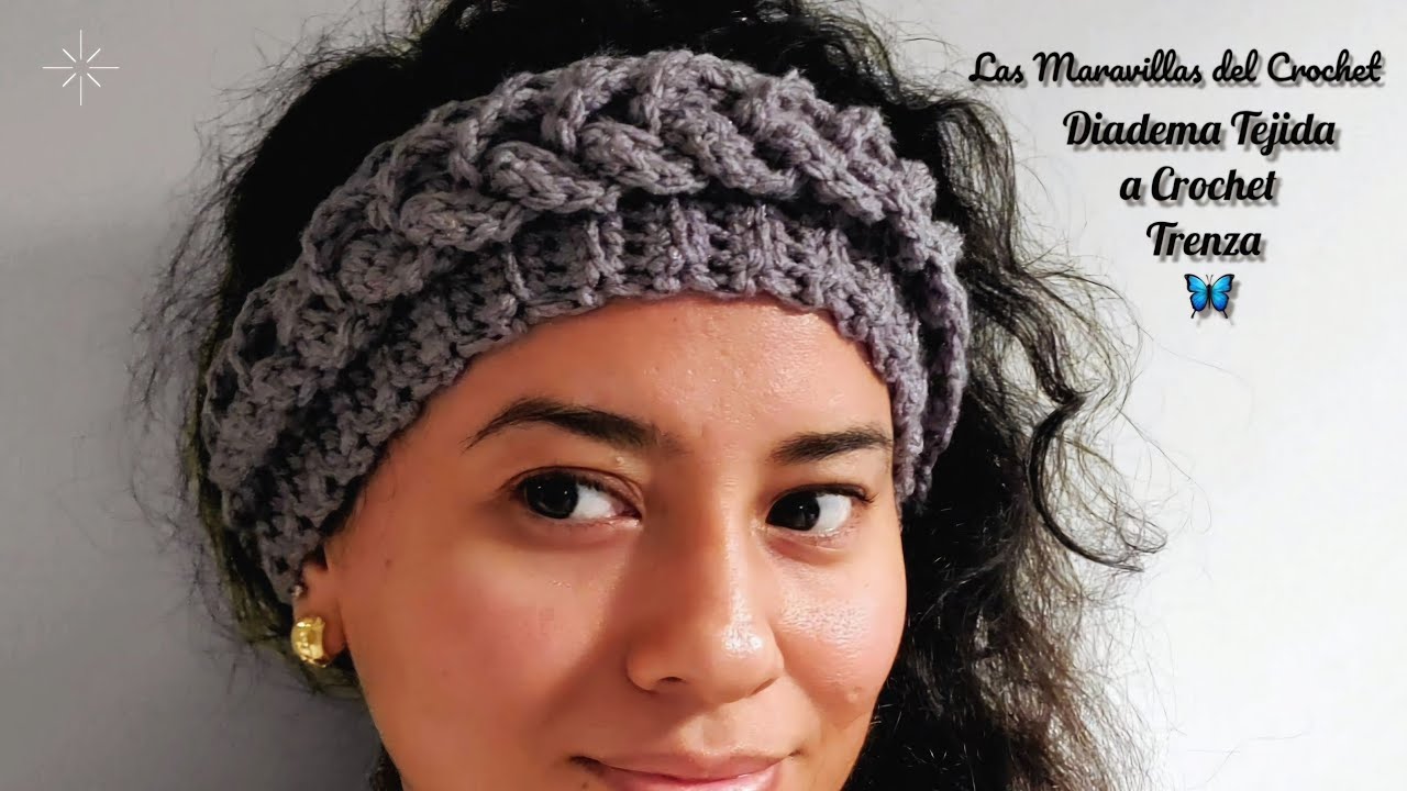 (ENGLISH SUBTITLES) #LasMaravillasdelCrochet DIADEMA A CROCHET con Trenza