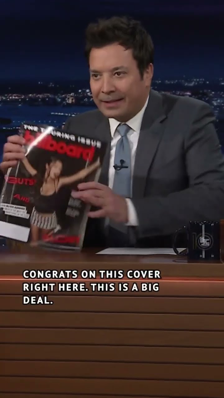 #OliviaRodrigo knows how to make an entrance! #OliviaOnFallon #FallonTonight #JimmyFallon