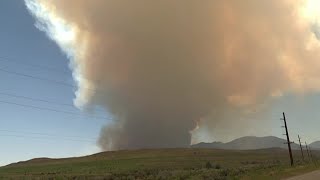 Robertson draw fire burns outside of Red Lodge