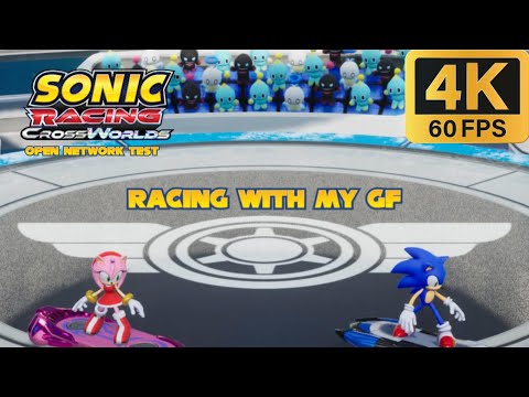 Sonic Racing: CrossWorlds Open Network Test - Racing with my GF (4K 60fps)