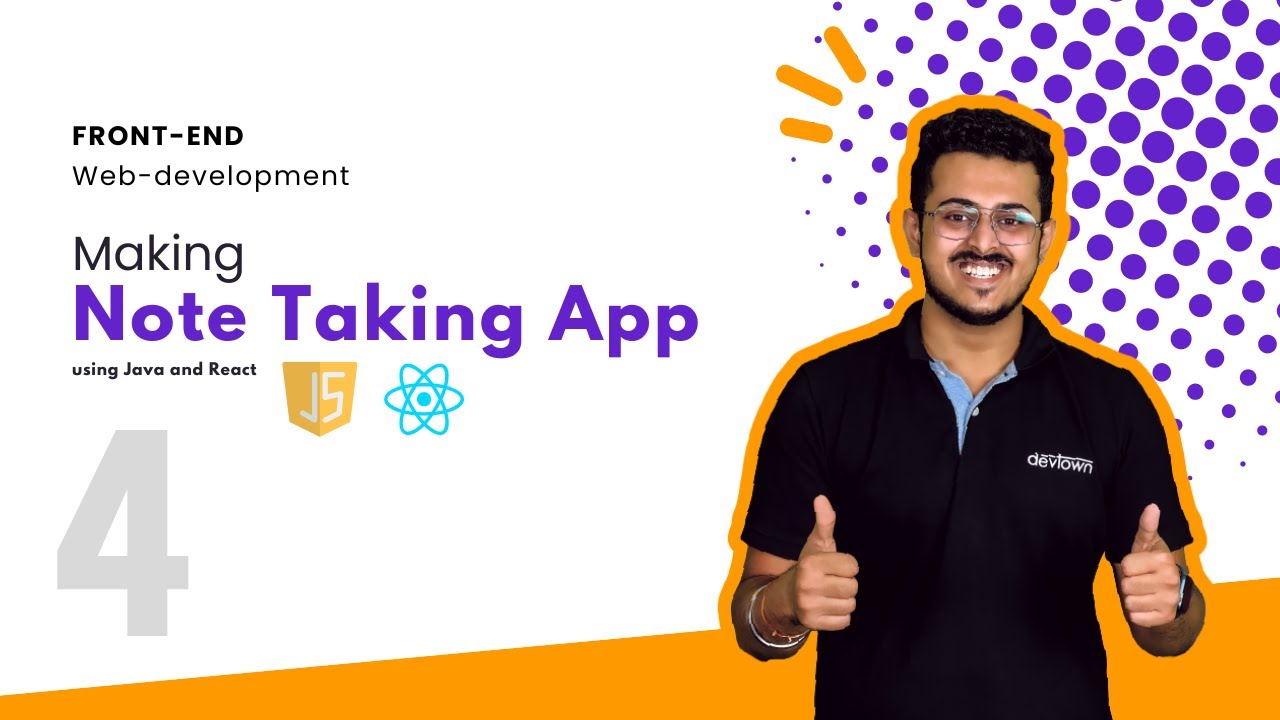 javascript note taking app: how to create a simple... Note Taking App using JavaScript and ReactJs | Day 04 - YouTube