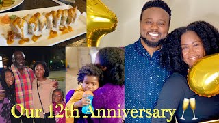 Celebrating Our 12th Wedding Anniversary!!🥂|Vlog #Inlove