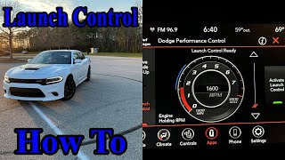 How to use dodge charger launch control