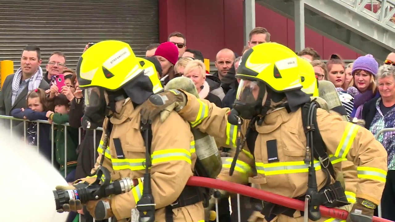 Recruit Course 121 Firefighting Displays