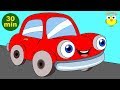 Masinute si animale (30 MIN) 🐸🚗🐷 - Cantece pentru copii (desene animate) | Cip-Cirip