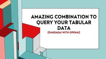 Amazing Combination To Query your Tabular Data