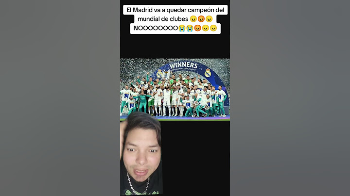El Madrid no puede ganar el mundial de clubes Porfavor que alguien salve el fútbol #fifacwc