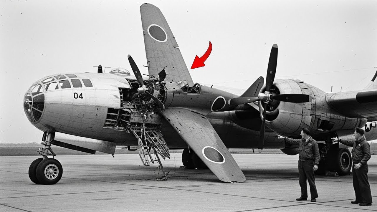 When This B-29  Destroyed 14 Japanese Fighters — Two Had Already Rammed It