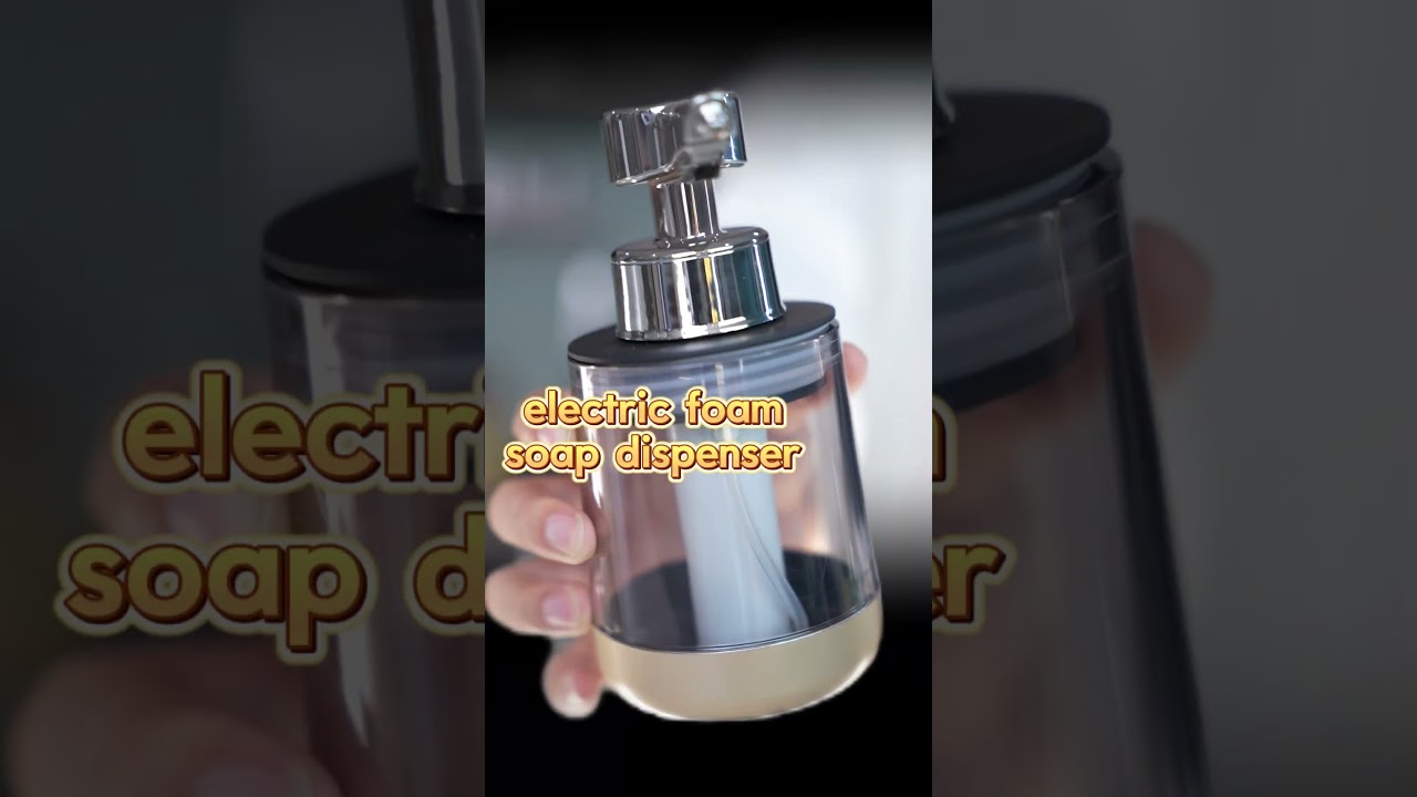 "Upgrade Your Bathroom with This Touch-Free Electric Soap Dispenser! 