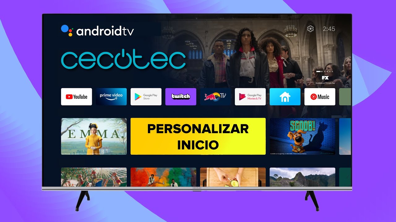 Cómo PERSONALIZAR La Pantalla de INICIO en Smart TV CECOTEC con Android ...