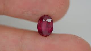 R-137 Red RUBY Oval Shape 1.48 Carat Natural Loose Gemstone
