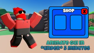How To Animate Gui In Roblox Studio Working 2022