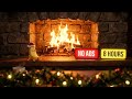 Cozy Christmas Fireplace with Crackling Fire Sounds 🎄 Relaxing Instrumental Carols [4K] No Ads 2025
