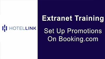Extranet demo - Channel Manager |  Create Booking.com Promotion
